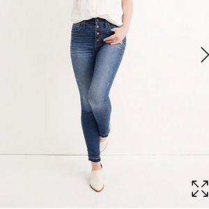 Madewell 10” high rise jeans in Rosecliff wash